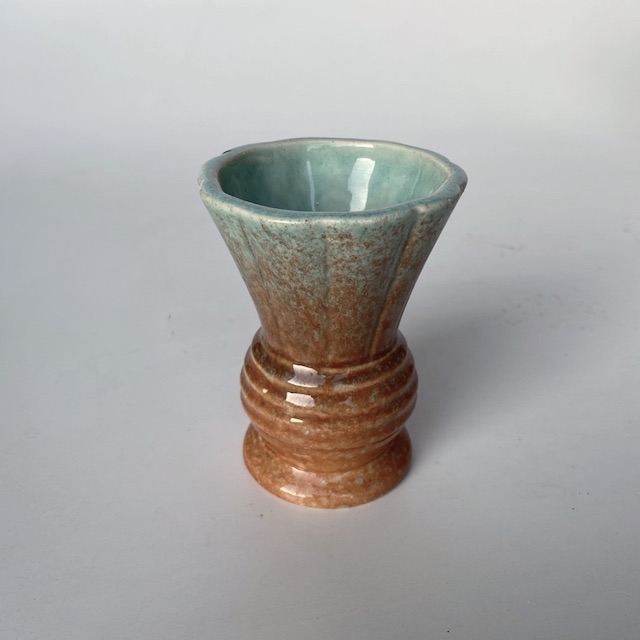 VASE, Ar Deco Pottery - Ex Small Blue Brown